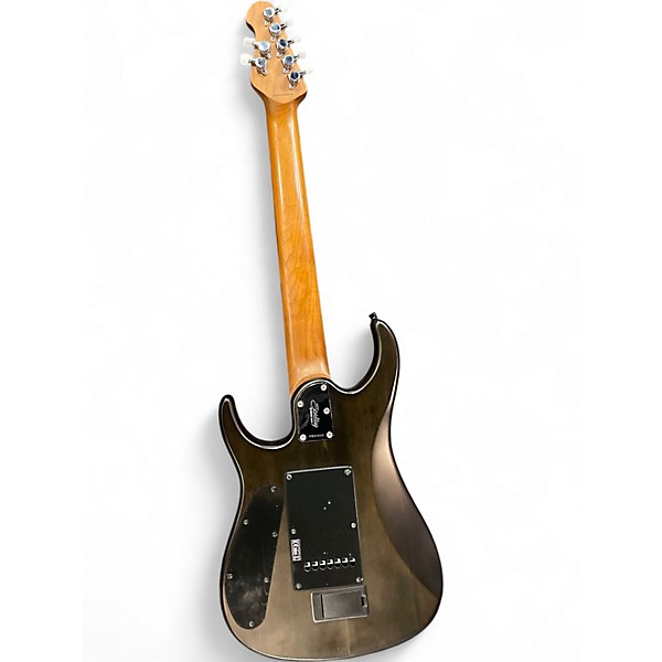 Used Sterling by Music Man John Petrucci JP157 7 String Trans Black Solid Body Electric Guitar