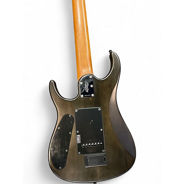 Used Sterling by Music Man John Petrucci JP157 7 String Trans Black Solid Body Electric Guitar