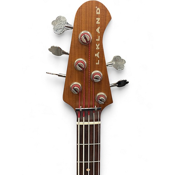 Used Lakland USA SERIES 55-14 ARMY GREEN Electric Bass Guitar