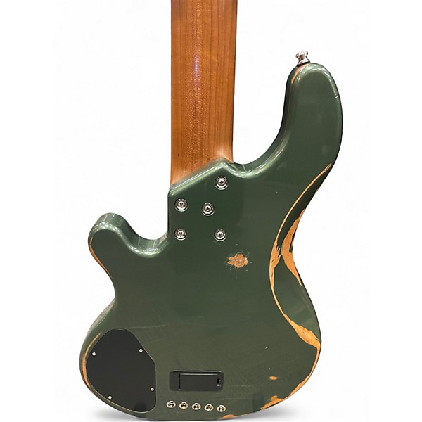 Used Lakland USA SERIES 55-14 ARMY GREEN Electric Bass Guitar