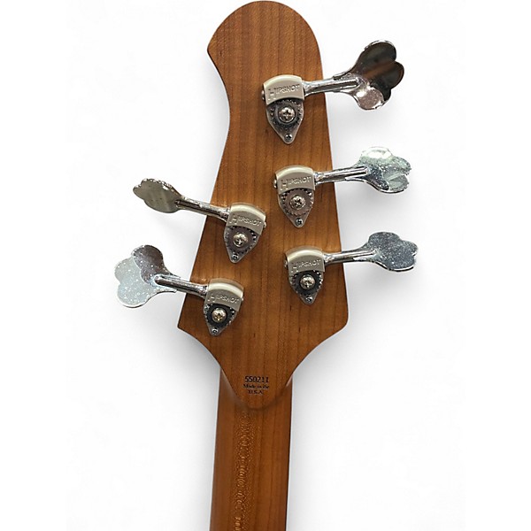 Used Lakland USA SERIES 55-14 ARMY GREEN Electric Bass Guitar