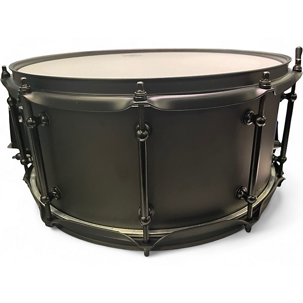 Used SJC Drums 14in ALPHA SNARE MATTE BLACK Drum