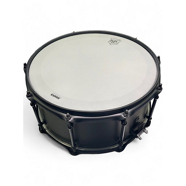 Used SJC Drums 14in ALPHA SNARE MATTE BLACK Drum