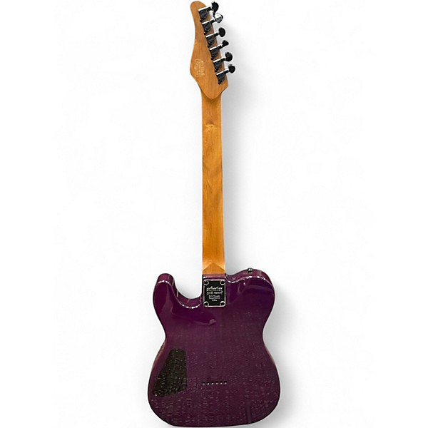 Used Schecter Guitar Research Diamond Series PT Purple Burst Solid Body Electric Guitar