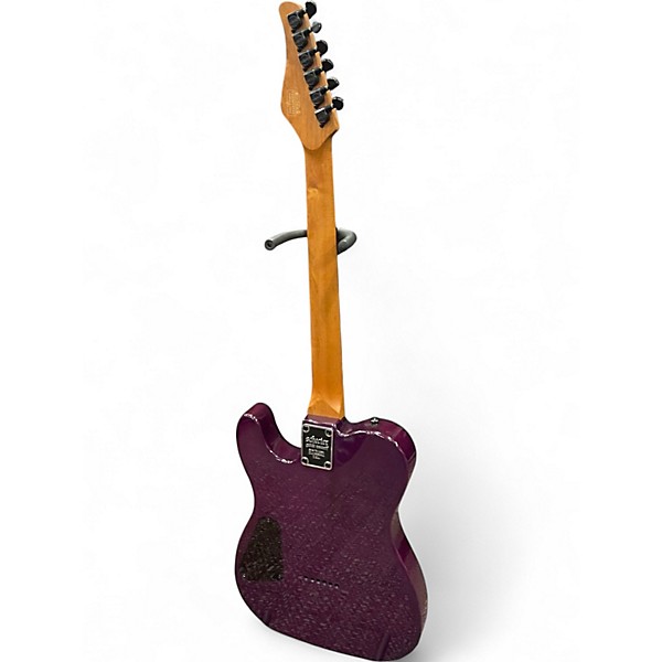 Used Schecter Guitar Research Diamond Series PT Purple Burst Solid Body Electric Guitar