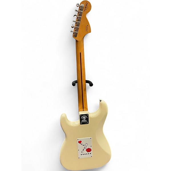 Used Fender Jimi Hendrix Stratocaster Olympic White Solid Body Electric Guitar