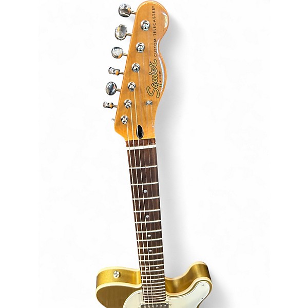Used 2025 Squier Classic Vibe '60s Custom Telecaster SH with Bigsby Aztec Gold Solid Body Electric Guitar