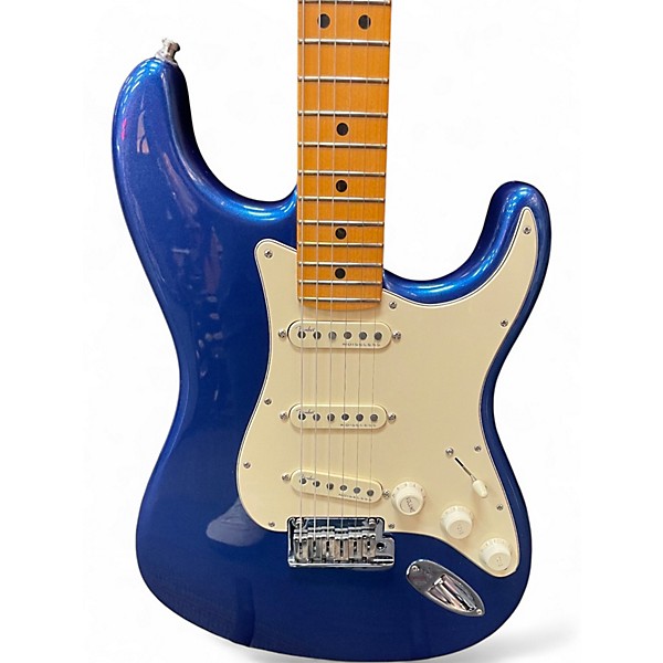 Used 2022 Fender American Ultra Stratocaster Cobra Blue Solid Body Electric Guitar