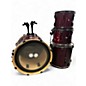 Used Pearl 4 Piece Export Wine Red Drum Kit