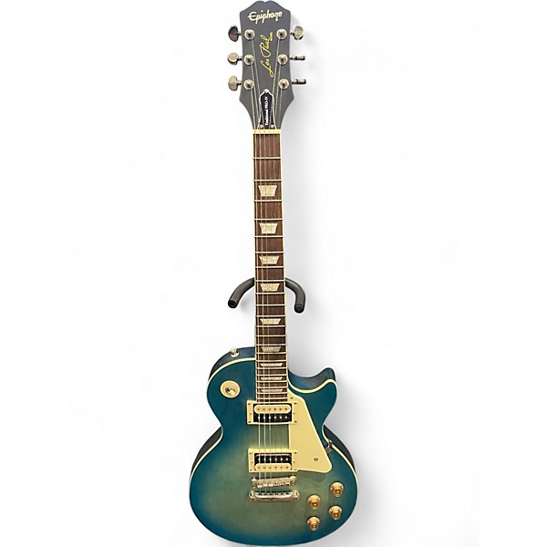 Used Epiphone Les Paul Traditional Pro IV Blue Burst Solid Body Electric Guitar