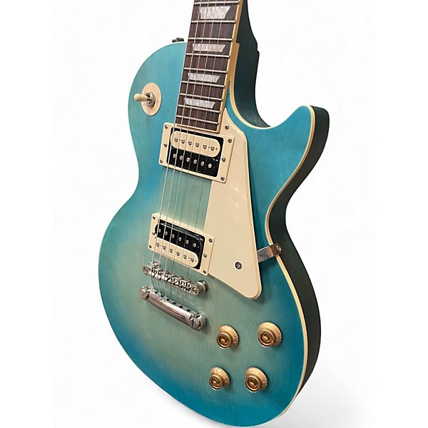 Used Epiphone Les Paul Traditional Pro IV Pacific Blue Solid Body Electric Guitar