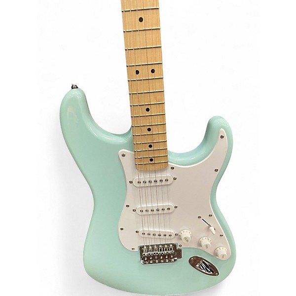 Used Squier Affinity Stratocaster Light Blue Solid Body Electric Guitar