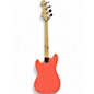 Used 2023 Squier Bronco Tahitian Coral Electric Bass Guitar