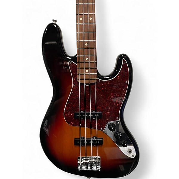Used Fender American Professional Jazz Bass 3 Color Sunburst Electric Bass Guitar