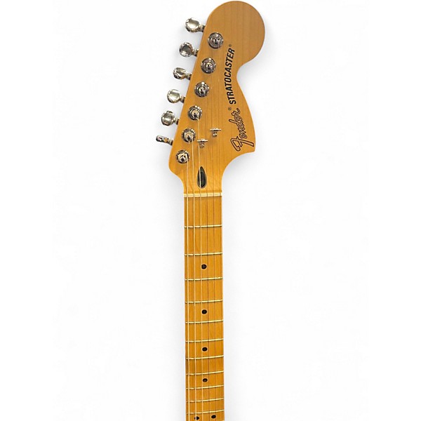 Used Fender Deluxe Roadhouse Stratocaster Olympic White Solid Body Electric Guitar