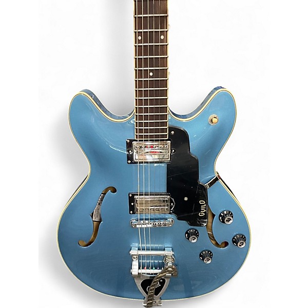 Used Guild starfire 1 dc hh Blue Hollow Body Electric Guitar