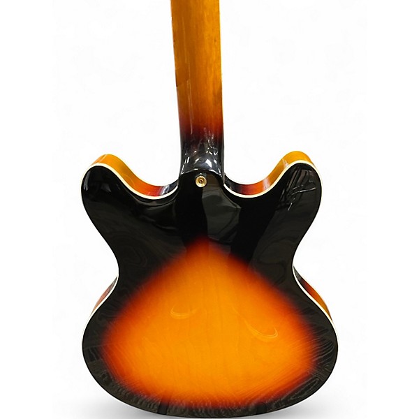 Used Peavey JF-1 2 Tone Sunburst Hollow Body Electric Guitar