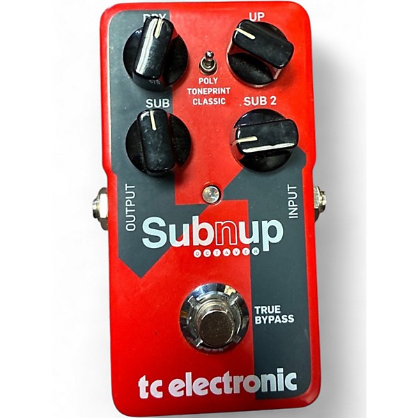 Used TC Electronic Sub N Up Octaver Effect Pedal