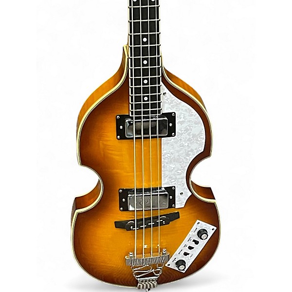 Used Rogue VB100 3 Color Sunburst Electric Bass Guitar
