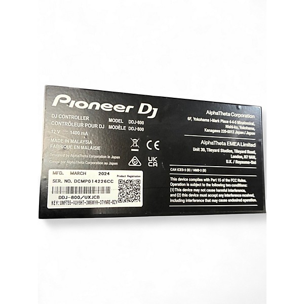 Used Pioneer DJ DDJ800 DJ Controller
