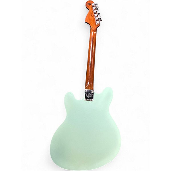 Used Fender Tom DeLonge Starcaster Surf Green Hollow Body Electric Guitar
