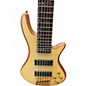 Used Schecter Guitar Research Stiletto Custom 6 String Natural Electric Bass Guitar
