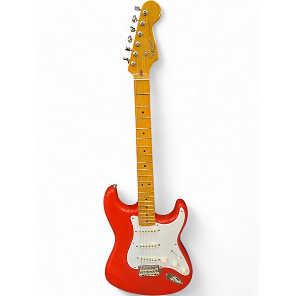 Used Squier Classic Vibe '50s Stratocaster Fiesta Red Solid Body Electric Guitar