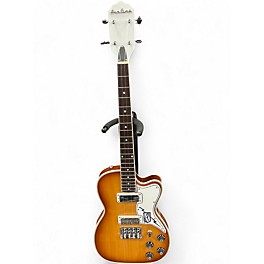 Used Airline TUXEDO TENOR ELECTRIC GUITAR Copper Burst Solid Body Electric Guitar