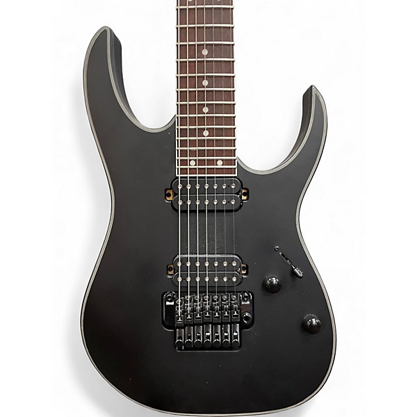 Used Ibanez RG7420EX 7 STRING Flat Black Solid Body Electric Guitar