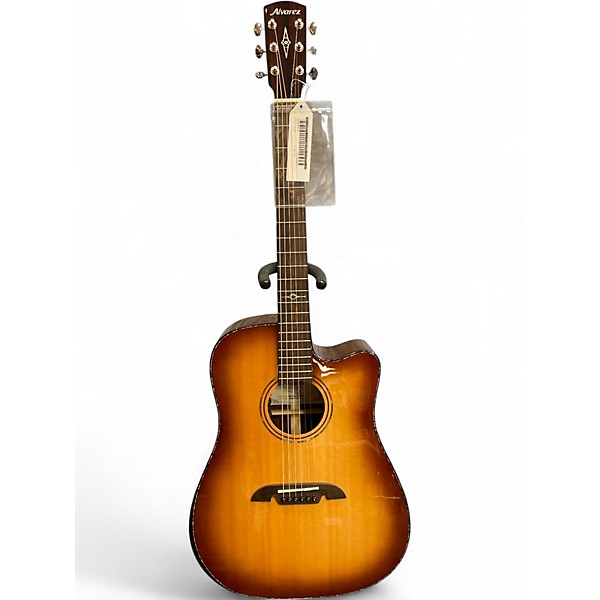 Used Alvarez md70ce Natural Acoustic Electric Guitar