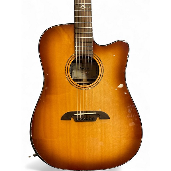 Used Alvarez md70ce Natural Acoustic Electric Guitar