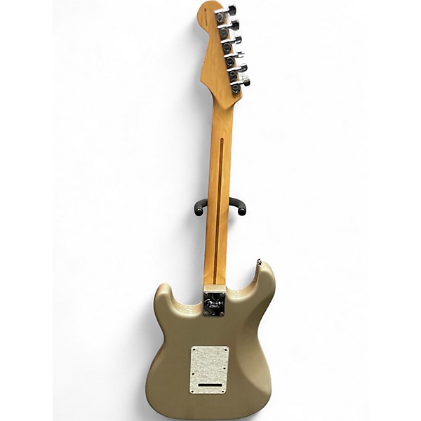 Used Fender American Fat Stratocaster Texas Special Shoreline Gold Solid Body Electric Guitar