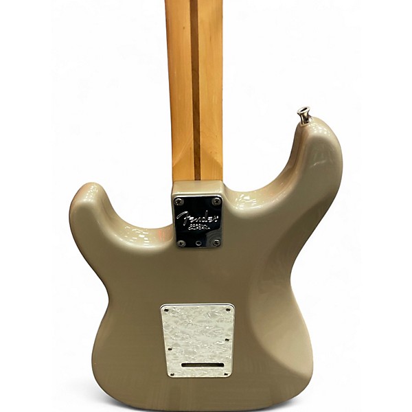 Used Fender American Fat Stratocaster Texas Special Shoreline Gold Solid Body Electric Guitar