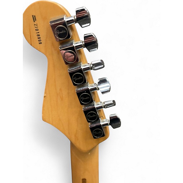Used Fender American Fat Stratocaster Texas Special Shoreline Gold Solid Body Electric Guitar