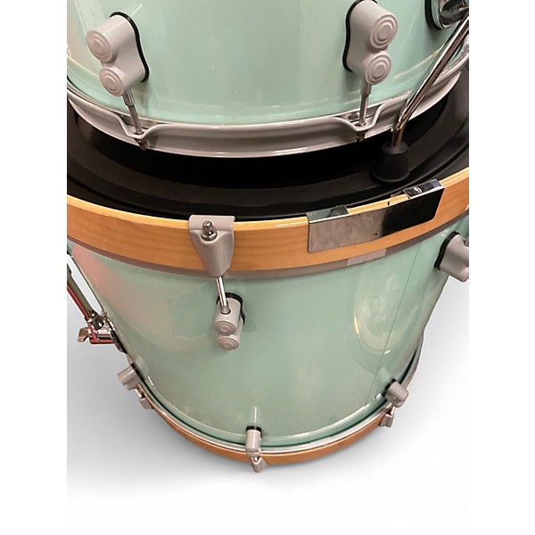 Used PDP by DW 4 Piece Concept Series With Custom Wrap and Hardware Seafoam Green Drum Kit