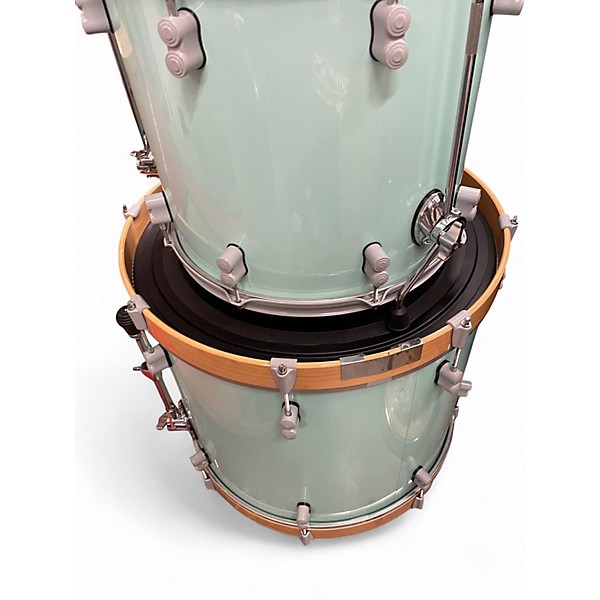 Used PDP by DW 4 Piece Concept Series With Custom Wrap and Hardware Seafoam Green Drum Kit