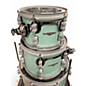 Used PDP by DW 4 Piece Concept Series With Custom Wrap and Hardware Seafoam Green Drum Kit