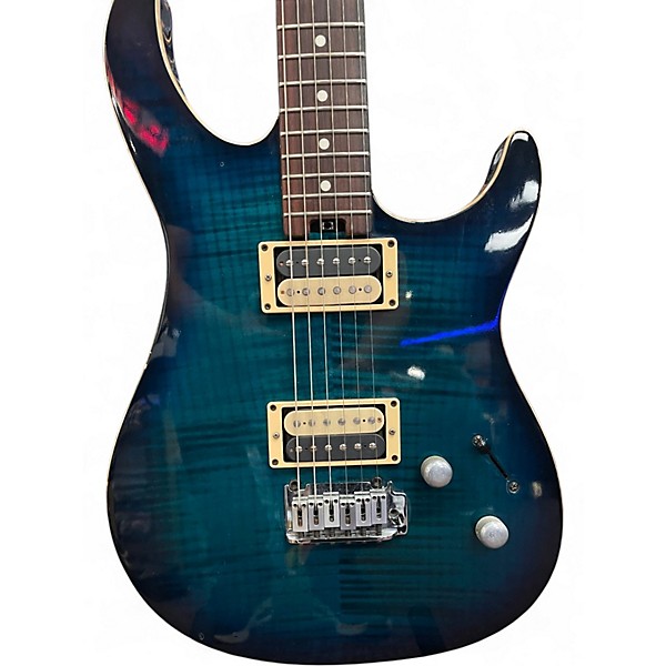 Used Peavey LTD HB BLUE FLAME Solid Body Electric Guitar