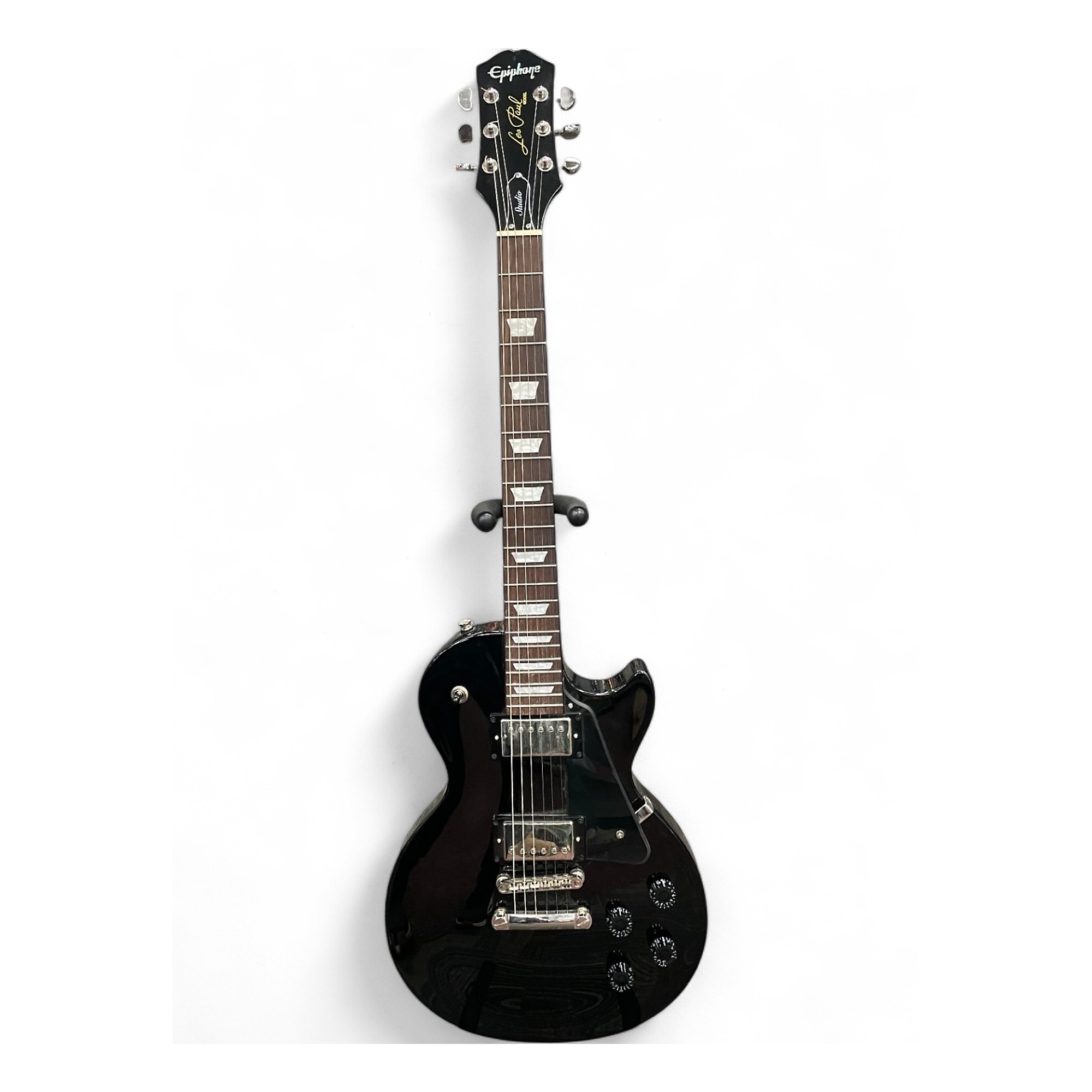 ギター Epiphone Les Paul Studio Lite Body Ebony Used Epiphone Les Paul Studio Ebony Solid Body Electric Guitar