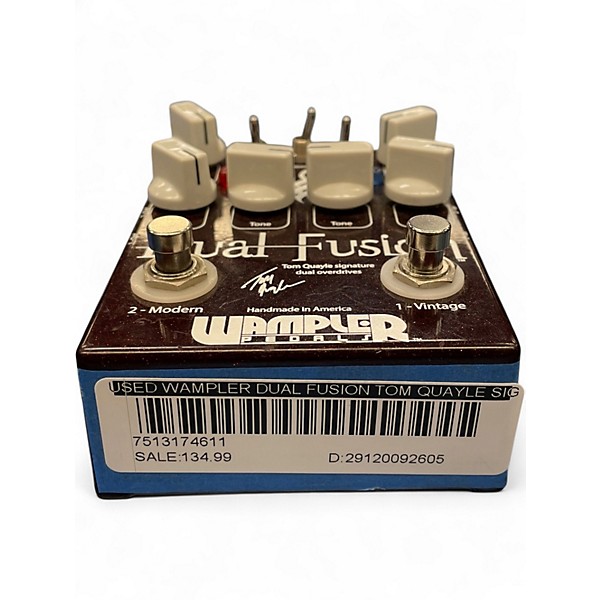 Used Wampler Dual Fusion Tom Quayle Signature Overdrive Effect Pedal