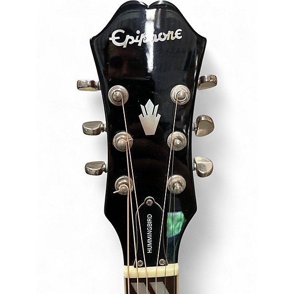 Used Epiphone Hummingbird 2 Color Sunburst Acoustic Guitar