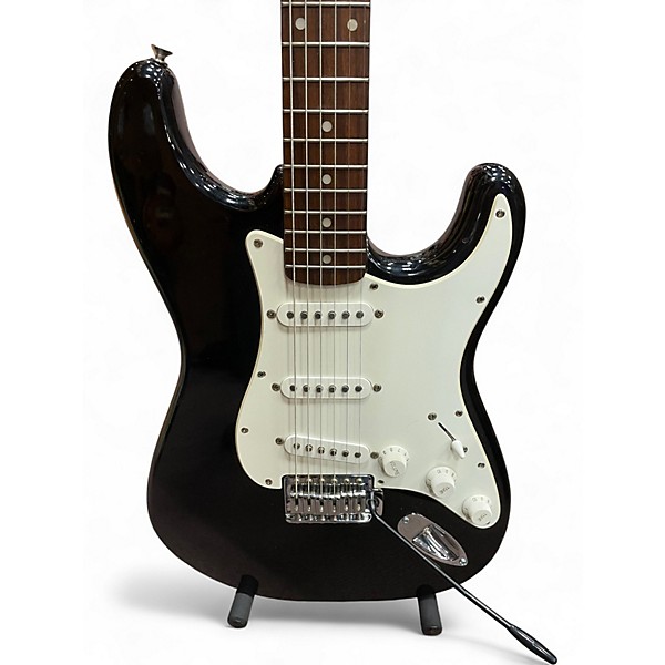 Used Squier Bullet Stratocaster Black Solid Body Electric Guitar