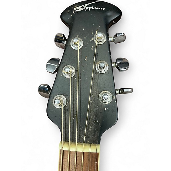 Used Ovation APPLUSE  BLACK Acoustic Guitar