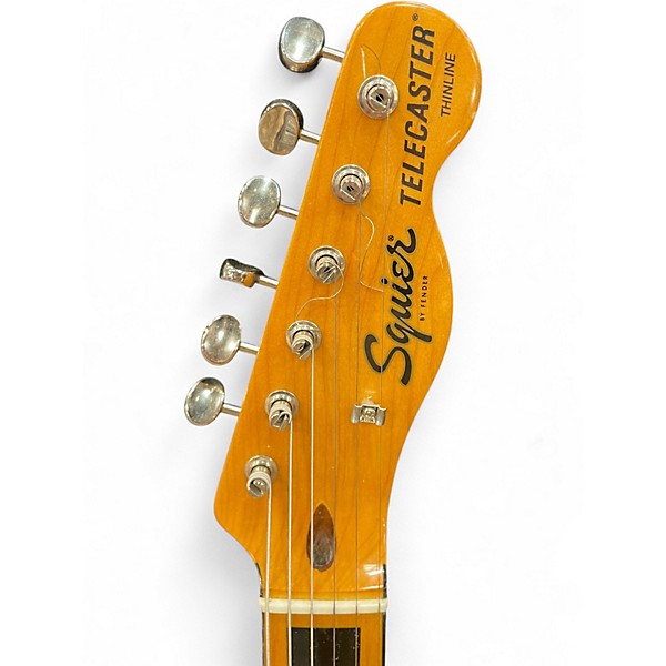 Used Squier Classic Vibe 70s Thinline Telecaster Olympic White Hollow Body Electric Guitar