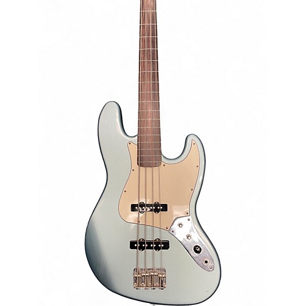 Used Fender Standard Fretless Jazz Bass Blue Agave Electric Bass Guitar