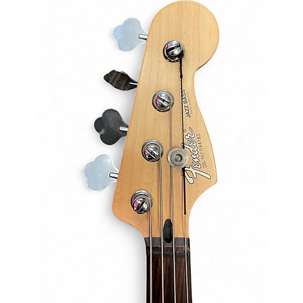 Used Fender Standard Fretless Jazz Bass Blue Agave Electric Bass Guitar
