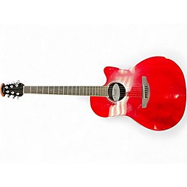 Used Ovation CS28-RR Red Acoustic Electric Guitar