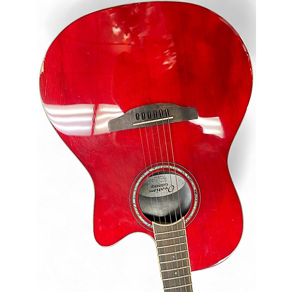 Used Ovation CS28-RR Red Acoustic Electric Guitar