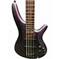 Used Ibanez SR5005E 5 String BLACK AURORA BURST Electric Bass Guitar