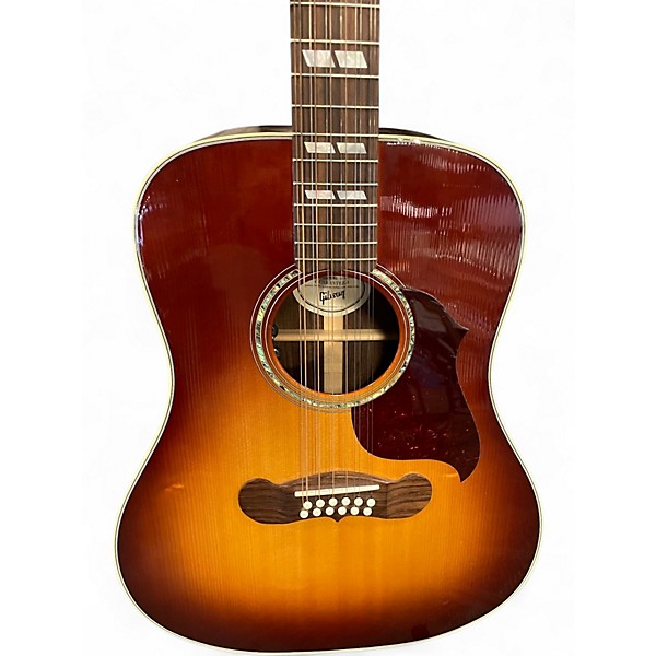 Used Gibson songwriter 12 2 Tone Sunburst 12 String Acoustic Electric Guitar